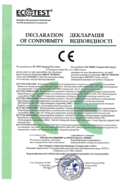 Declaration of Conformity. POSHUK Search Dosimeter-Radiometer MKS-07
