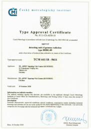 Type approval certificate of BDBG-09